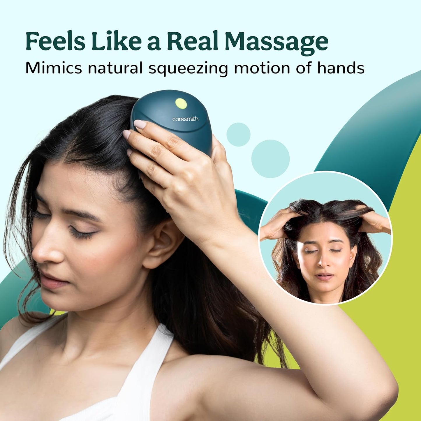 Revive Scalp Massager | 96 Silicon Kneading Points with Detachable Heads | Scalp, Body & Head Massager for Hair Growth