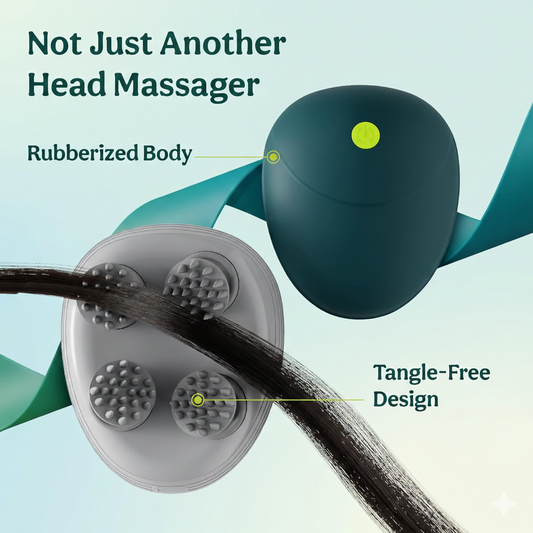 Revive Scalp Massager | 96 Silicon Kneading Points with Detachable Heads | Scalp, Body & Head Massager for Hair Growth